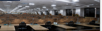 Open office lighting layout